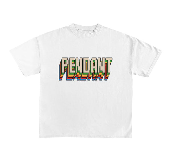 Multi color pendant tee